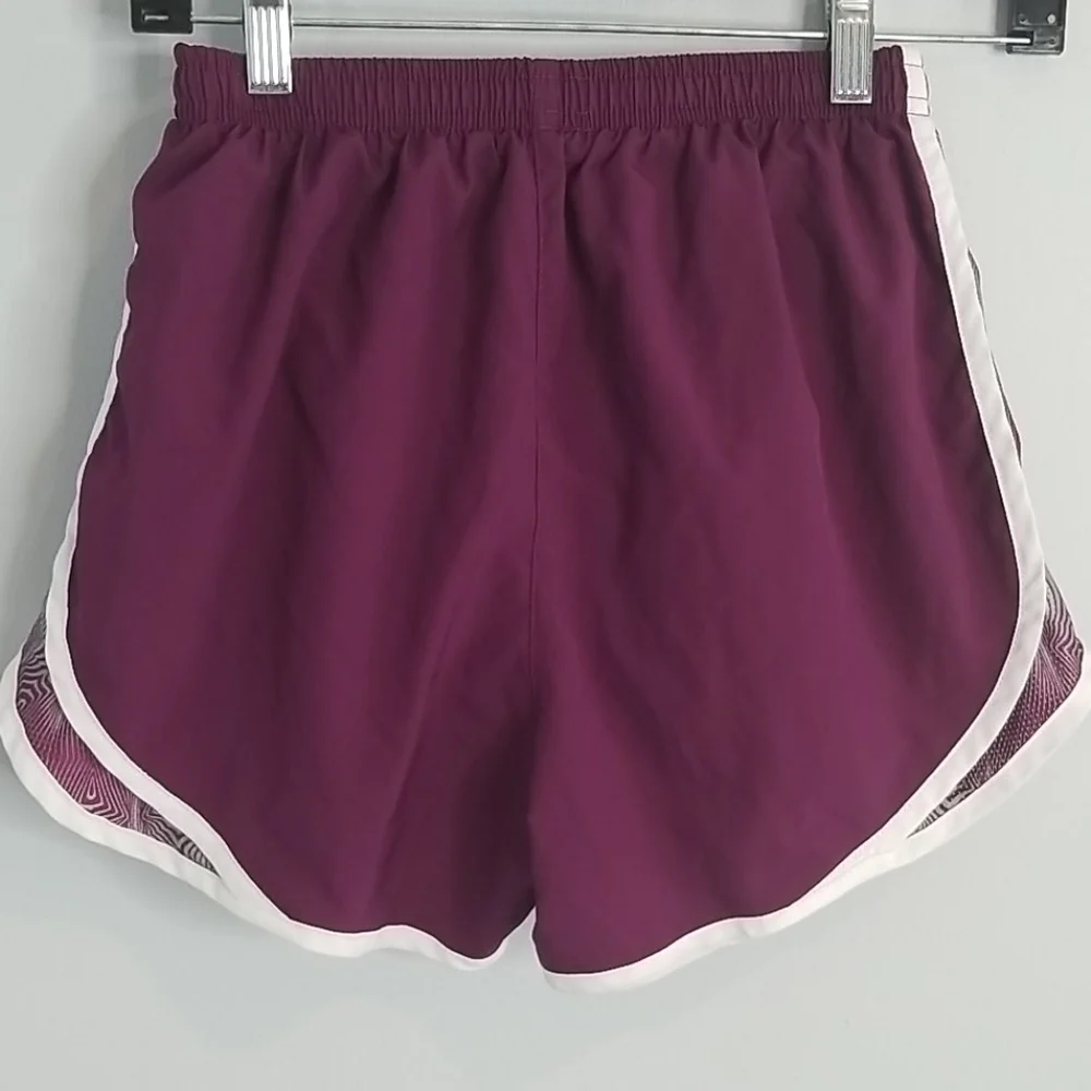 Nike red FITDRY running shorts lined
